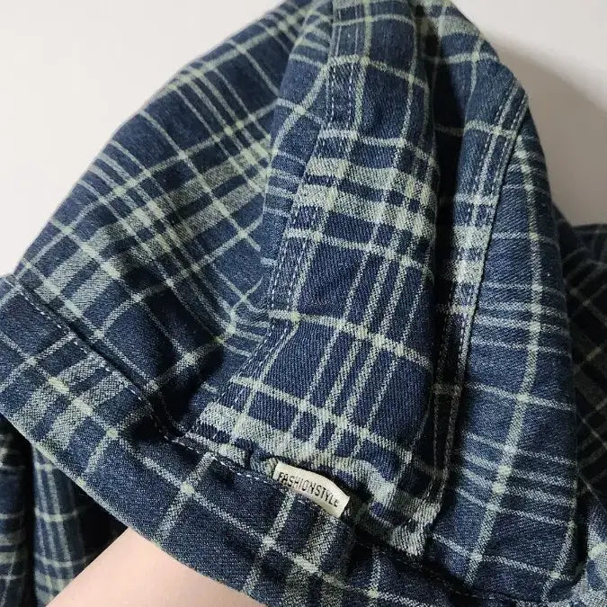 [SOLD OUT] 체크 크롭 후드 자켓 새상품