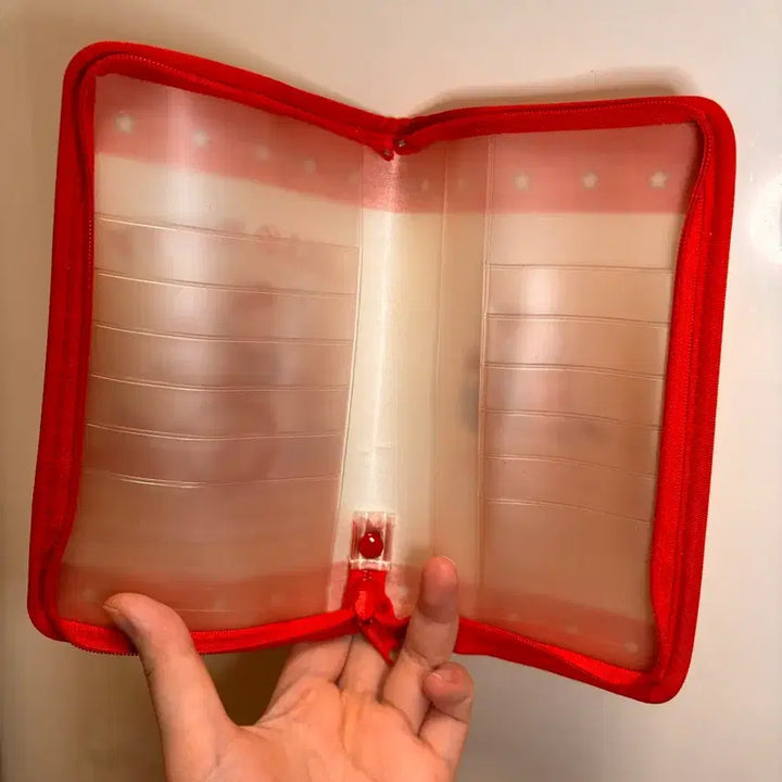 [BUNJANG] Sanrio Hello Kitty Vintage Passbook Card Case Holder / 고전문구 산리오 헬로키티 통장 카드 케이스 보관함