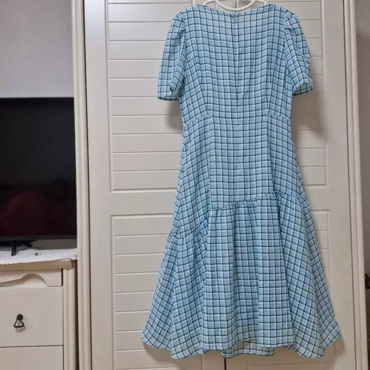 [BUNJANG] It Misha Checkered Lace Collar Dress / 상태최상)잇미샤 원피스 지컷헤지스오즈세컨듀엘온앤온시스템럭키슈에뜨sjsj