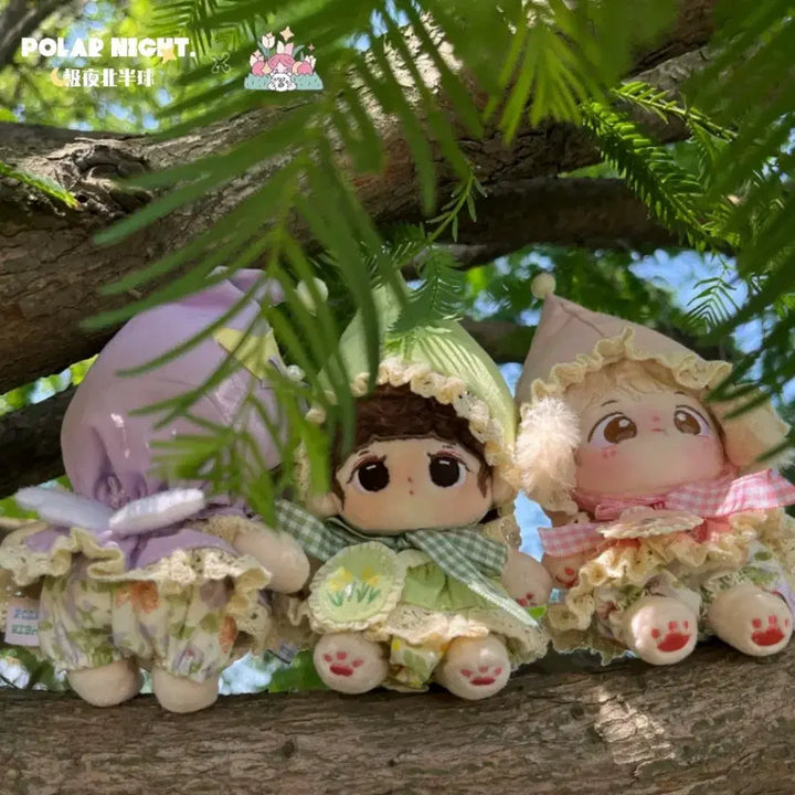 [BUNJANG] 10cm Doll Fairy Outfit Set - Purple / 10cm 인형 인형옷 솜인형옷 솜깅 옷장 봄의 요정 요정옷 세트 퍼플