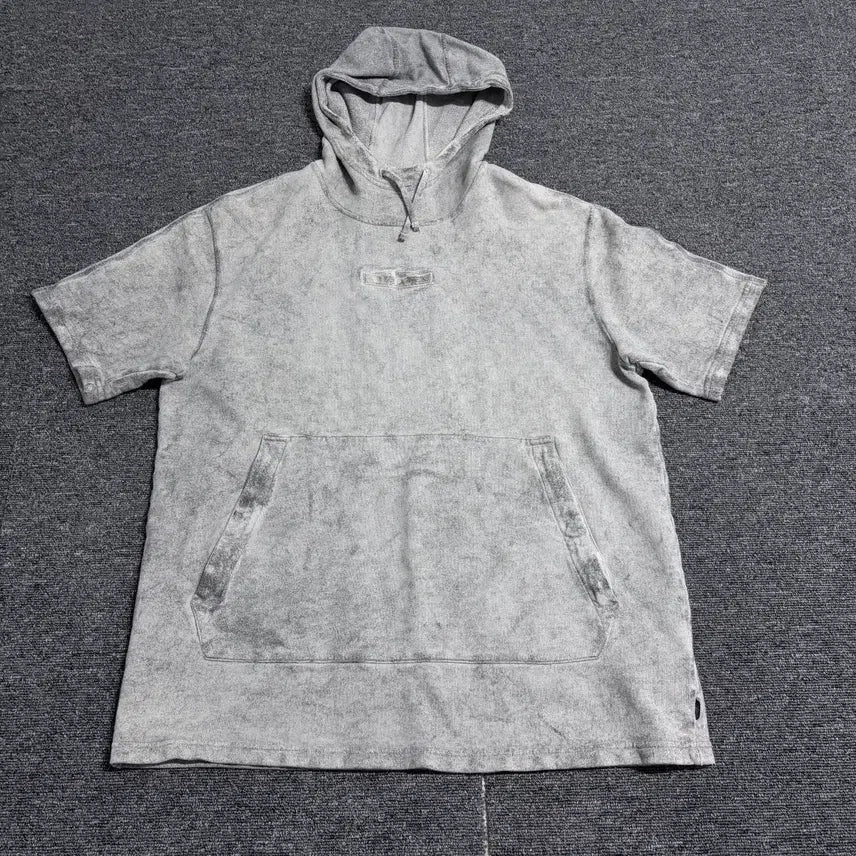 [BUNJANG] Stone Island Shadow Project Short Sleeve Hoodie / 스톤아일랜드 쉐도우 프로젝트 반팔 후드티