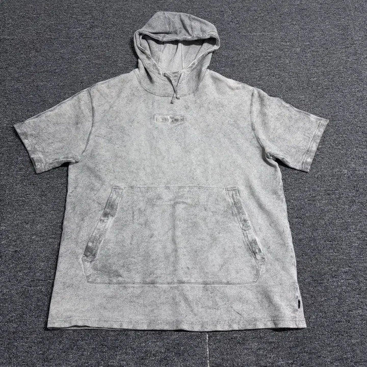 [BUNJANG] Stone Island Shadow Project Short Sleeve Hoodie / 스톤아일랜드 쉐도우 프로젝트 반팔 후드티