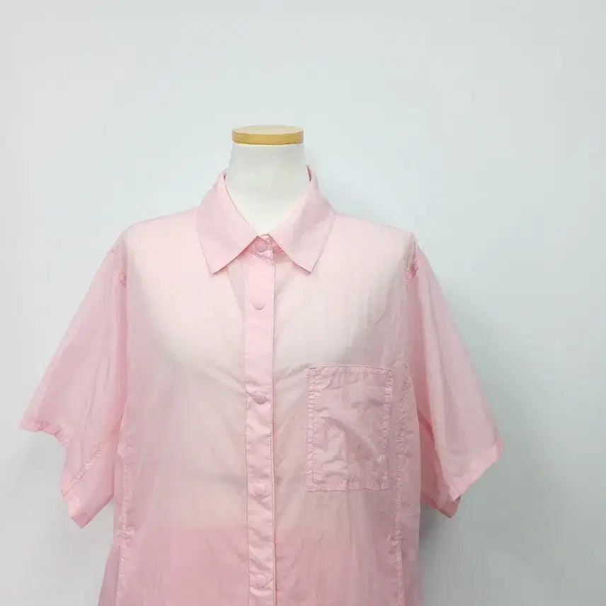 [BUNJANG] Brielle 24SS Lightweight Nylon Short Sleeve Shirt / 브리엘 24SS 나일론 경량 반팔 셔츠 88