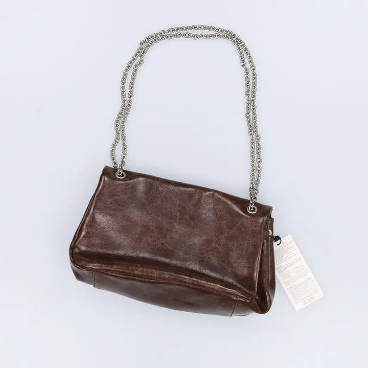 [BUNJANG] F Chain Bag / F 새상품 랩 주름 체인백 0402H1