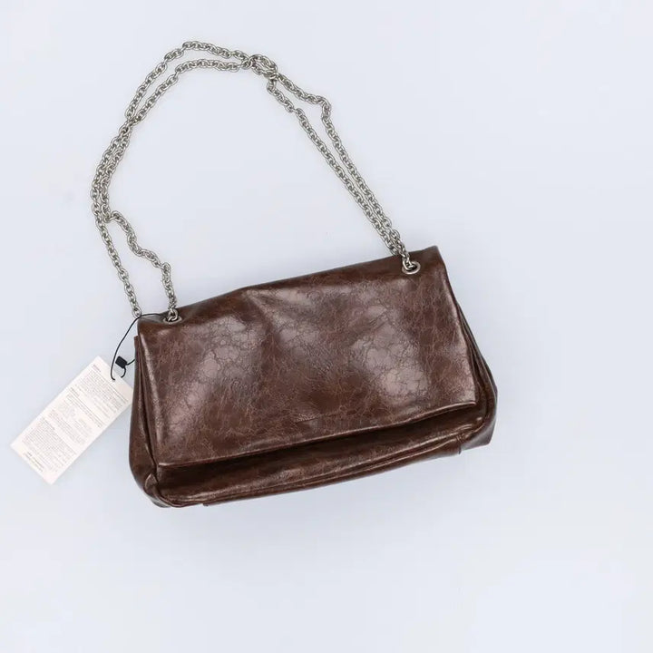 [BUNJANG] F Chain Bag / F 새상품 랩 주름 체인백 0402H1