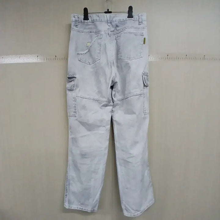[BUNJANG] MAIN BOOTH Washed Cargo Denim Pants / MAIN BOOTH 워싱 카고 데님 팬츠