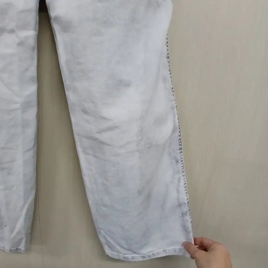 [BUNJANG] MAIN BOOTH Washed Cargo Denim Pants / MAIN BOOTH 워싱 카고 데님 팬츠