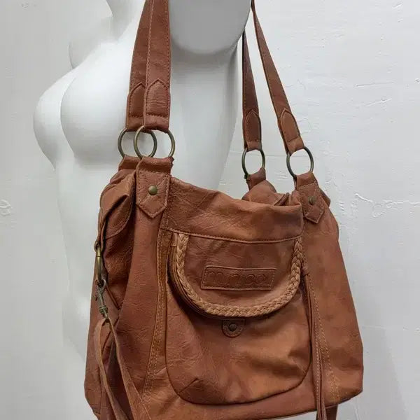 [BUNJANG] Brown Tote Bag / 브라운 토트백