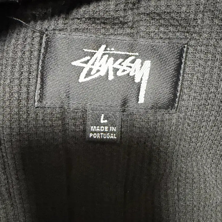 [BUNJANG] Stussy Vertical Quilted Hoodie Zip-up Black L / 스투시 버티컬 퀄티드 후드집업 블랙 L