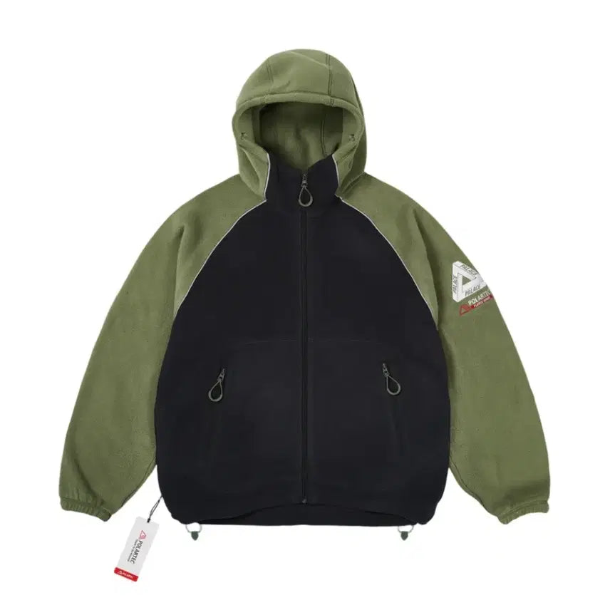 [BUNJANG] Palace Polartec Fleece Hood Jacket Green / 팔라스 폴라텍 플래스 후드 자켓 그린