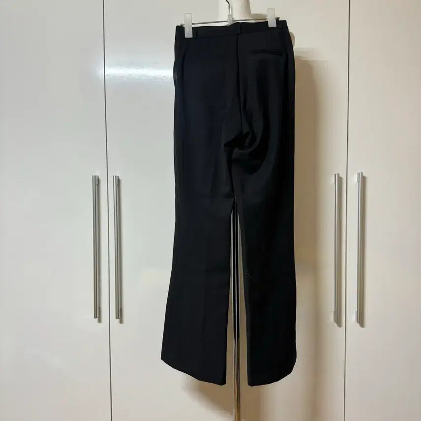 [BUNJANG] Basic Black Slacks / 슬림핏 일자 기본 블랙 슬랙스 s