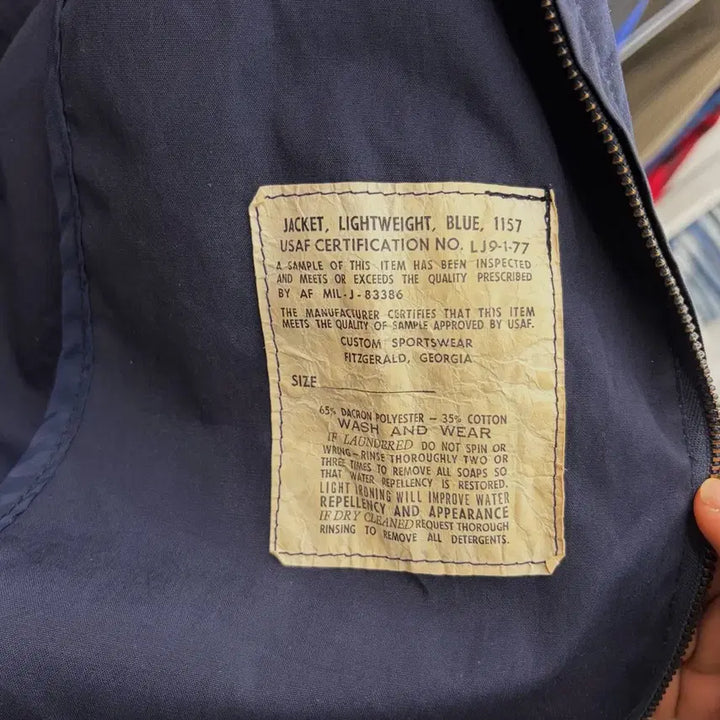 [BUNJANG] USAF Lightweight Jacket (M) / 70s 미군 공군 경량 자켓 (M)