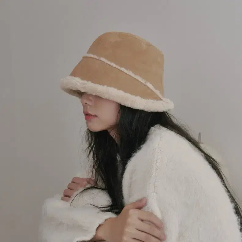 [BUNJANG] Moon Suede Bonnet Hat Beige / (새상품) 올인컴플리트 moon 스웨이드 보닛햇 모자 베이지