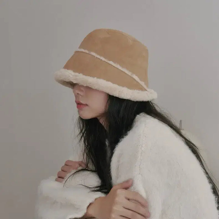 [BUNJANG] Moon Suede Bonnet Hat Beige / (새상품) 올인컴플리트 moon 스웨이드 보닛햇 모자 베이지