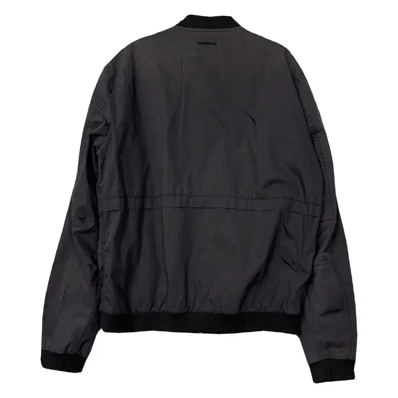 [BUNJANG] Calvin Klein Gray Logo Blouson Jacket M / 캘빈클라인 그레이 완장 로고 블루종 자켓 M