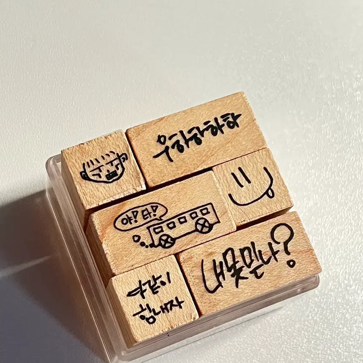 [BUNJANG] 2PM 2010 Concert Stamp Set / 2pm  2010 콘서트 스탬프 도장 맴버들 직접 그린 도안입니다