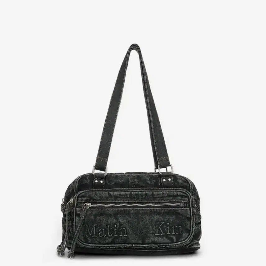 [SOLD OUT] (택O) 마뗑킴 더스트 데님 원포켓 숄더백 인 블랙