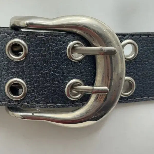 [BUNJANG] Silver Eyelet Belt / 실버 아일렛 벨트