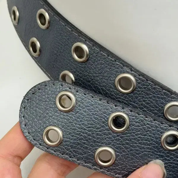 [BUNJANG] Silver Eyelet Belt / 실버 아일렛 벨트