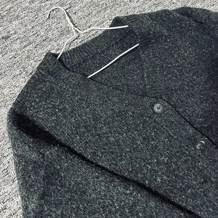 [BUNJANG] Vintage Charcoal Knit Cardigan / (무료배송) 빈티지 차콜 니트 가디건