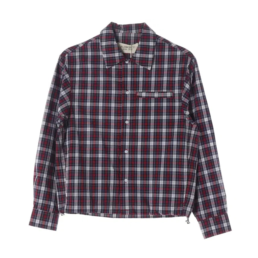 [BUNJANG] Pleaseproject 24FW String Check Cotton Shirt / (새상품) 플리즈프로젝트 24FW 스트링 체크 코튼 셔츠