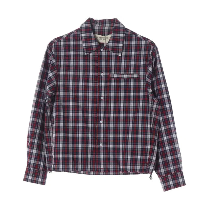 [BUNJANG] Pleaseproject 24FW String Check Cotton Shirt / (새상품) 플리즈프로젝트 24FW 스트링 체크 코튼 셔츠
