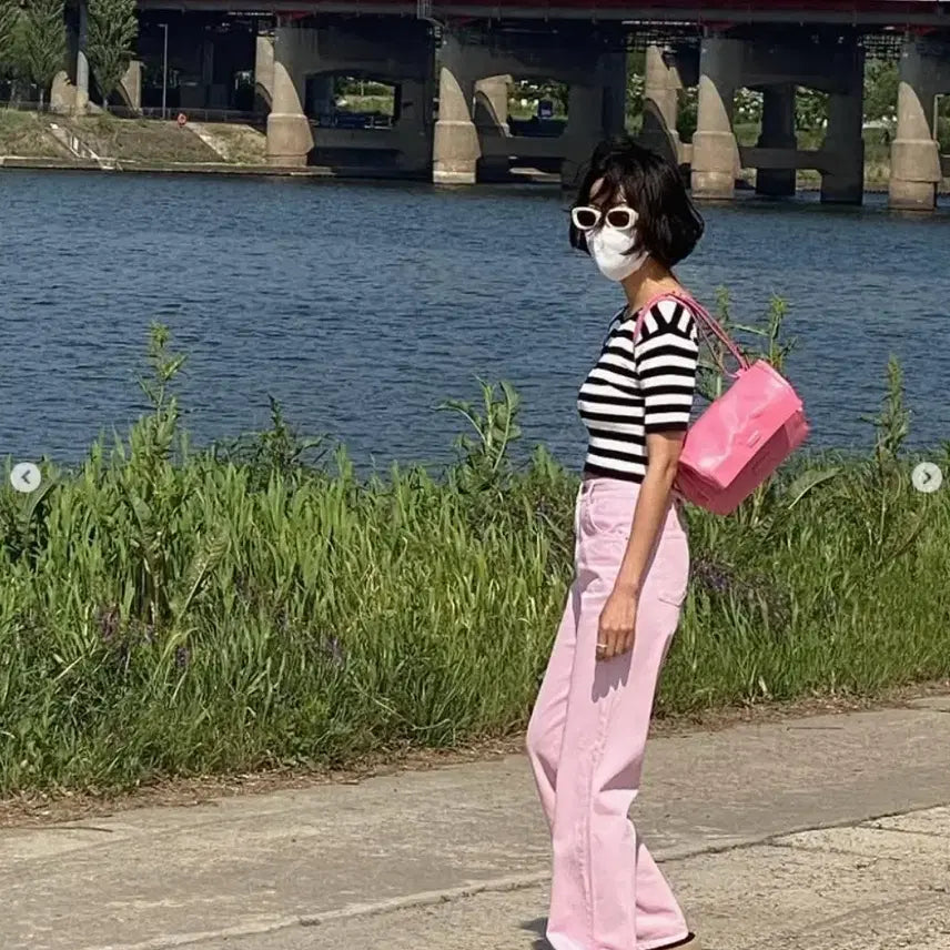 [BUNJANG] Bron Chicks Label Le Lami Linen Dying Pants (S) / 템팅 린넨 다잉 팬츠 s 핑크 브라운 브론 칙스라벨 르라미