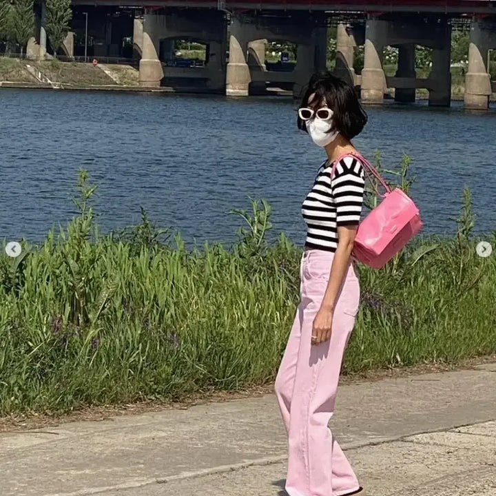 [BUNJANG] Bron Chicks Label Le Lami Linen Dying Pants (S) / 템팅 린넨 다잉 팬츠 s 핑크 브라운 브론 칙스라벨 르라미