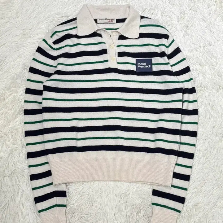 [SOLD OUT] 마르디 스트라이프 카라 니트