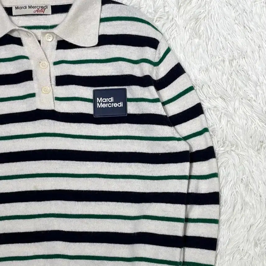 [SOLD OUT] 마르디 스트라이프 카라 니트