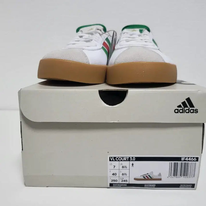 [BUNJANG] Adidas VL Court 3.0 Sneakers / 아디다스 VL Court 3.0 흰/녹/빨 스니커즈
