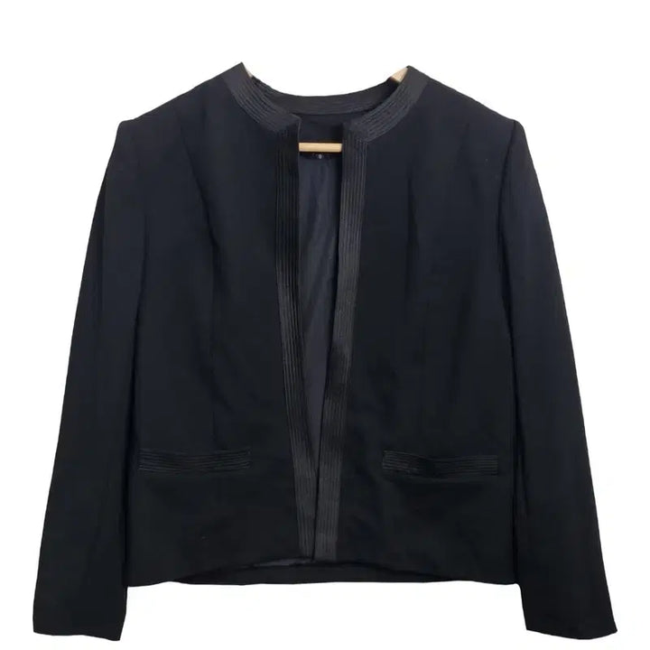 [BUNJANG] TOKYO IGIN Black Collarless Blazer [L] Jacket / TOKYO IGIN 블랙 노카라 블레이저 [L] 하객룩 자켓/ 오피스룩