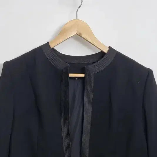 [BUNJANG] TOKYO IGIN Black Collarless Blazer [L] Jacket / TOKYO IGIN 블랙 노카라 블레이저 [L] 하객룩 자켓/ 오피스룩