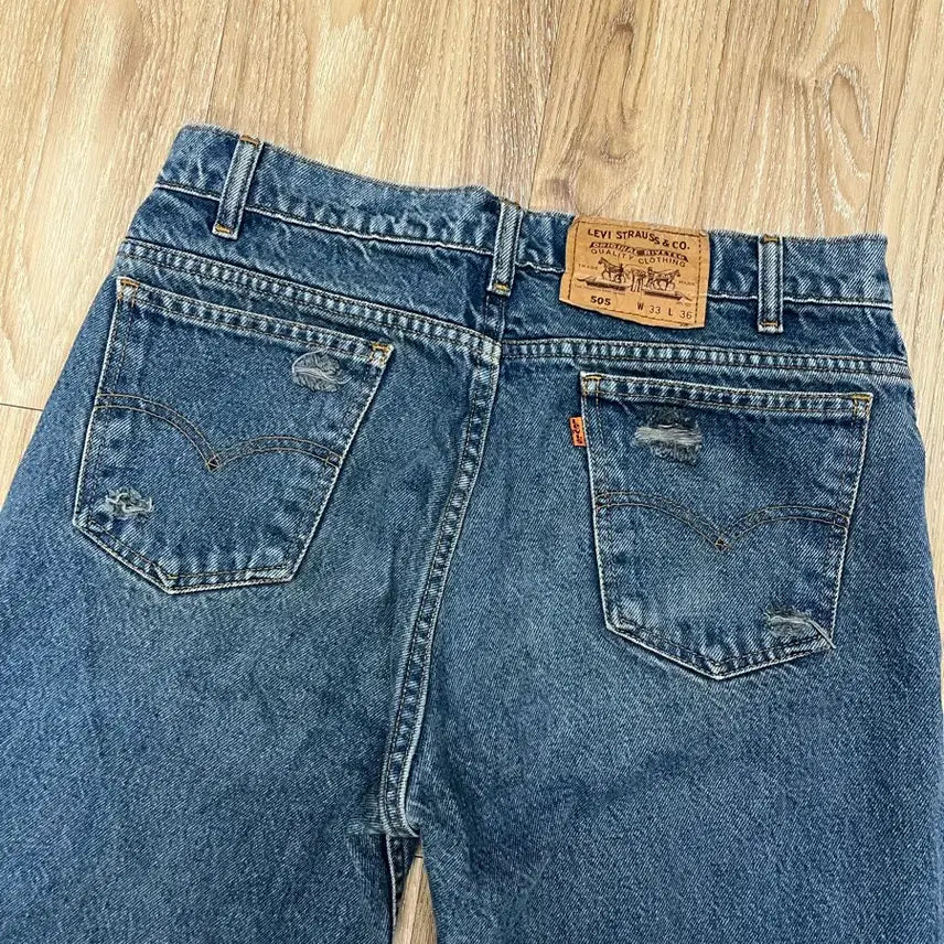 [SOLD OUT] 90s 리바이스 505 오렌지탭 청바지 33