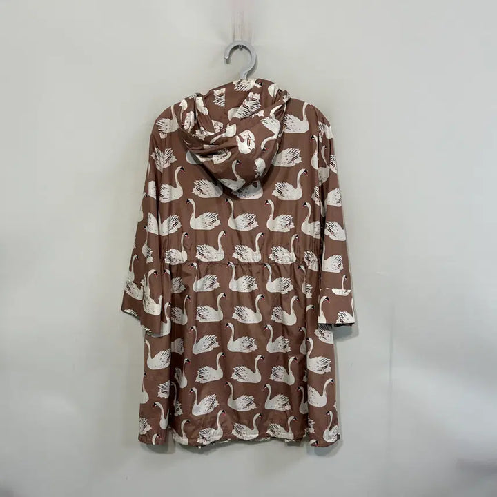 [BUNJANG] Renny Ron Swan Trench Coat Raincoat 55 / 레니본 백조 트렌치코트 레인코트 55