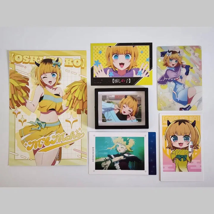 [BUNJANG] Oshi no Ko MEM-CHO Bundle Set Postcard Magnet Photocard / 일괄가격) 최애의 아이 멤쵸 MEM쵸 엽서 마그넷 포토 카드