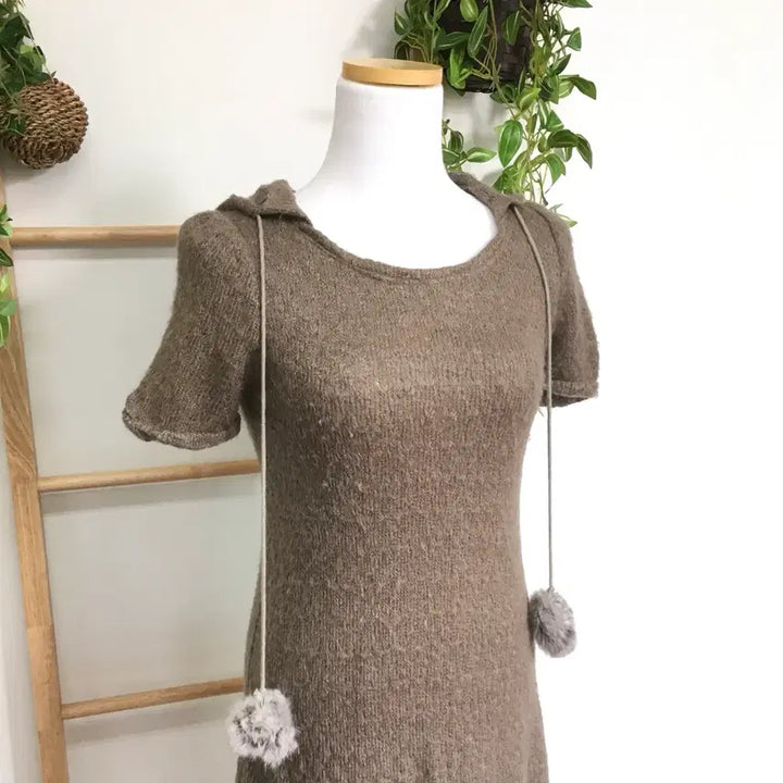 [BUNJANG] Brown Layered Mori Girl Dress / JPN/ 브라운원피스 레이어드원피스 모리걸원피스 폼폼원피스