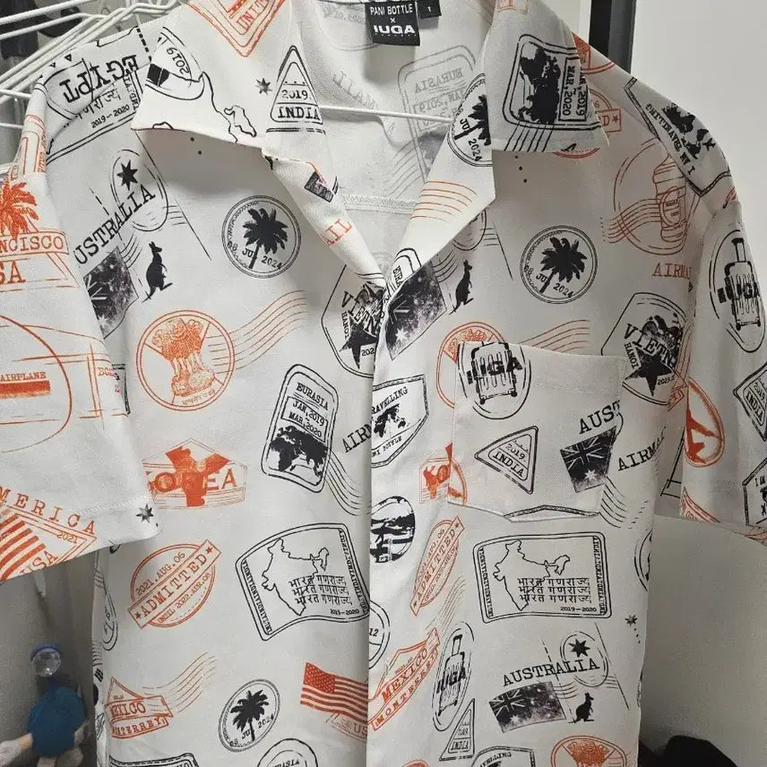 [BUNJANG] Pani Bottle Hawaiian Shirt / (가격내림)빠니보틀 화와이안 셔츠 굿즈