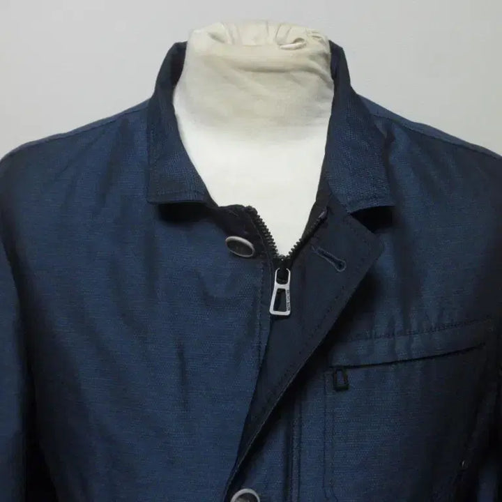 [BUNJANG] Bruno Baffi Linen Blazer Jacket Navy (Size 95) / (무료배송) 브루노바피/남성/춘추/점퍼식/린넥 자켓/95(M)새제품