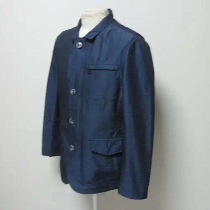 [BUNJANG] Bruno Baffi Linen Blazer Jacket Navy (Size 95) / (무료배송) 브루노바피/남성/춘추/점퍼식/린넥 자켓/95(M)새제품