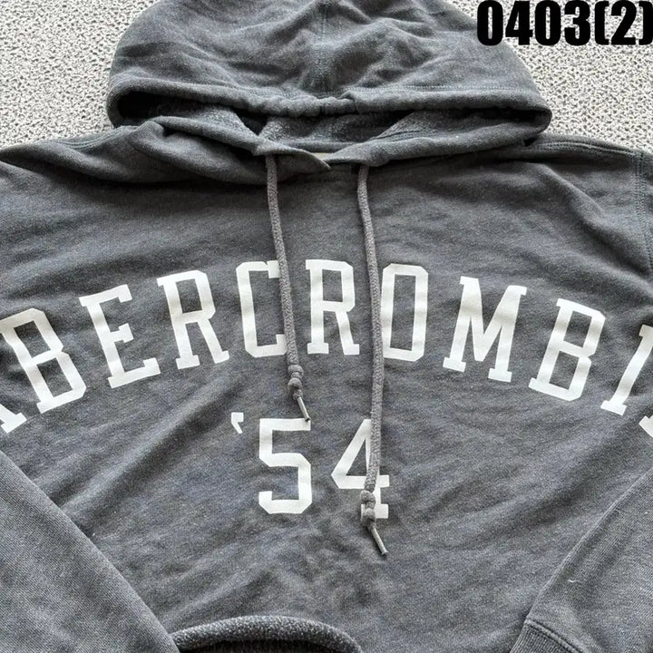 [BUNJANG] Abercrombie Crop Hoodie Gray M / 아베크롬비 크롭 후드티 그레이 m