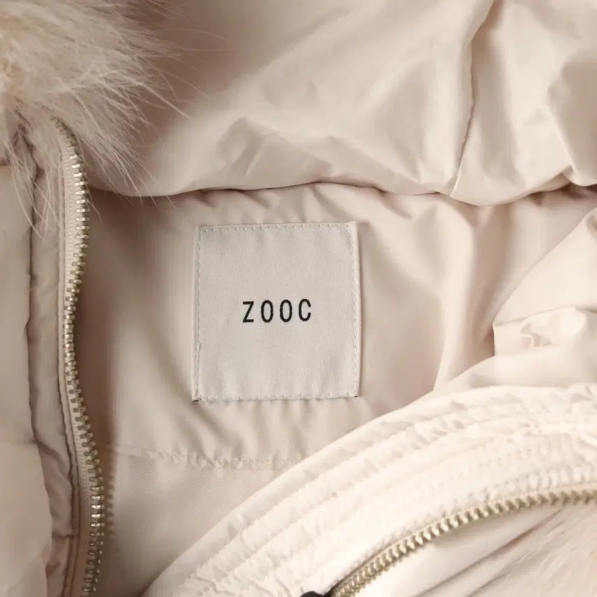 [BUNJANG] Zooc Fox Fur Goose Down Long Padding Jacket / 주크 22FW 천연모피 폭스퍼 구스다운 웨이스트백 벨트 롱 패딩