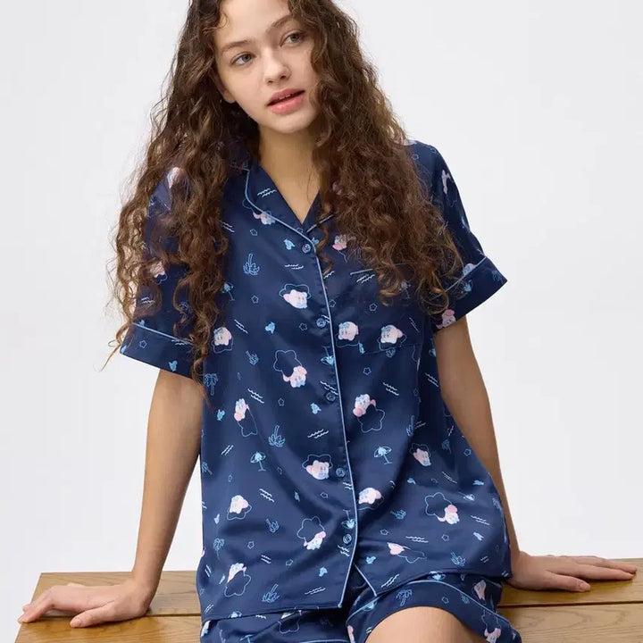 [BUNJANG] Kirby Satin Pajama Set / [5월 예약구매] 커비 새틴 파자마 세트