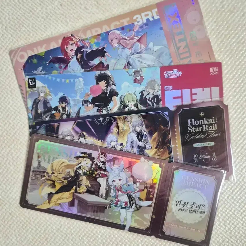 [BUNJANG] Genshin/Honkai Star Rail Hologram Ticket / 원신/붕괴 스타레일 홀로그램 티켓