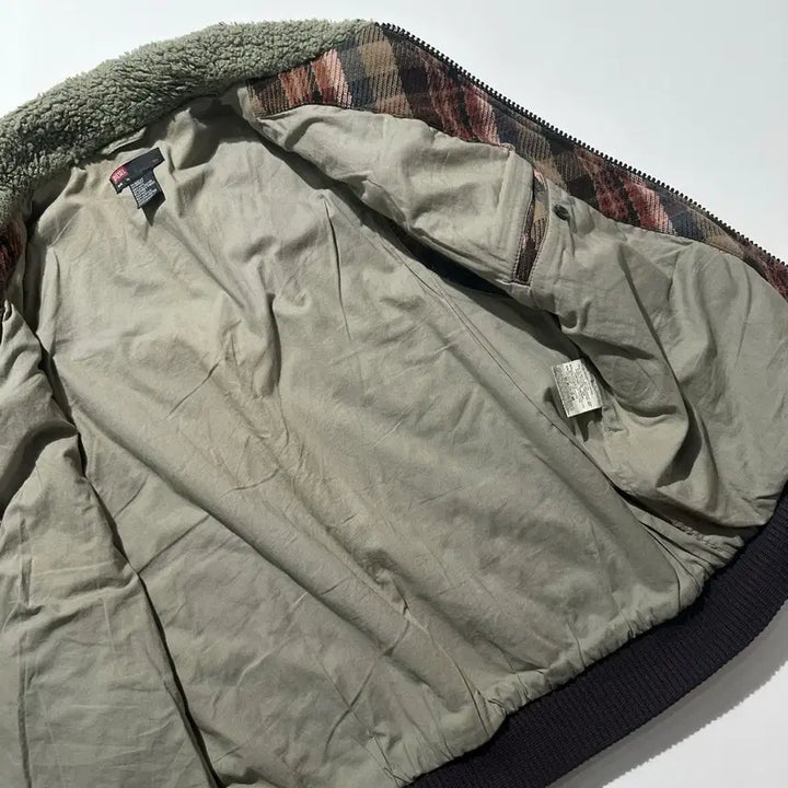 [SOLD OUT] [XL] Diesel 디젤 웨스턴 체크 후리스 베스트 조끼