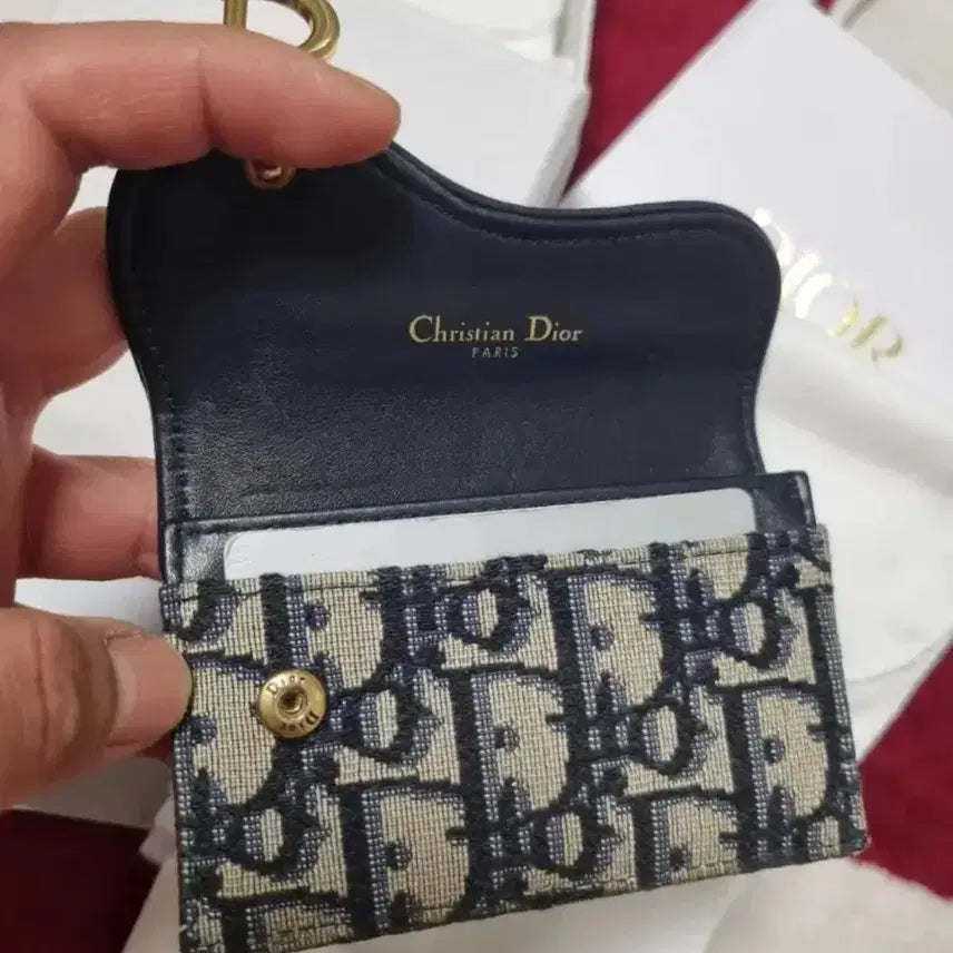 [BUNJANG] Dior Oblique Saddle Card Wallet / 디올 오블리크 새들 카드지갑