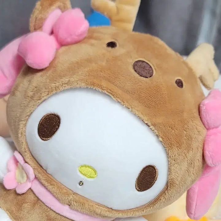 [BUNJANG] Sanrio My Melody Flower Deer Plush Doll / [정품산리오] 마이멜로디 꽃사슴 중형인형