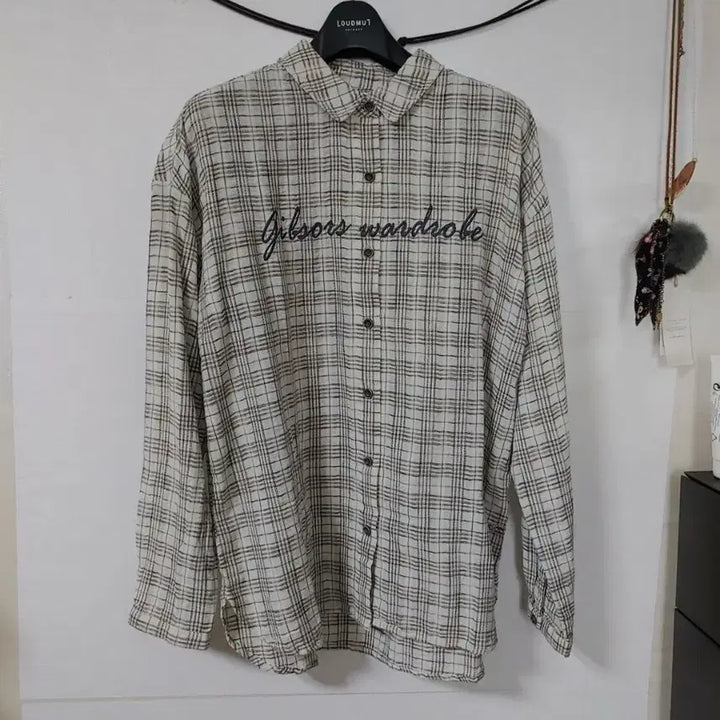 [BUNJANG] Thursday Island Embroidered Check Blouse / 새상품 S 앞자수 체크 블라우스  써스데이아일랜드
