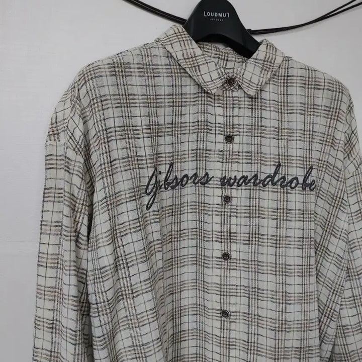 [BUNJANG] Thursday Island Embroidered Check Blouse / 새상품 S 앞자수 체크 블라우스  써스데이아일랜드