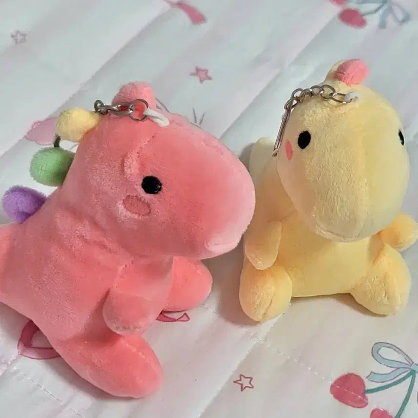 [BUNJANG] Dinosaur Plush Keyring Bundle Set / 공룡인형키링 2개 일괄 0.5
